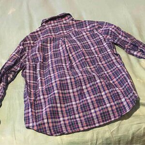 Polo Ralph Lauren Purple Plaid Button Up Dress Shirt Boys Size 20